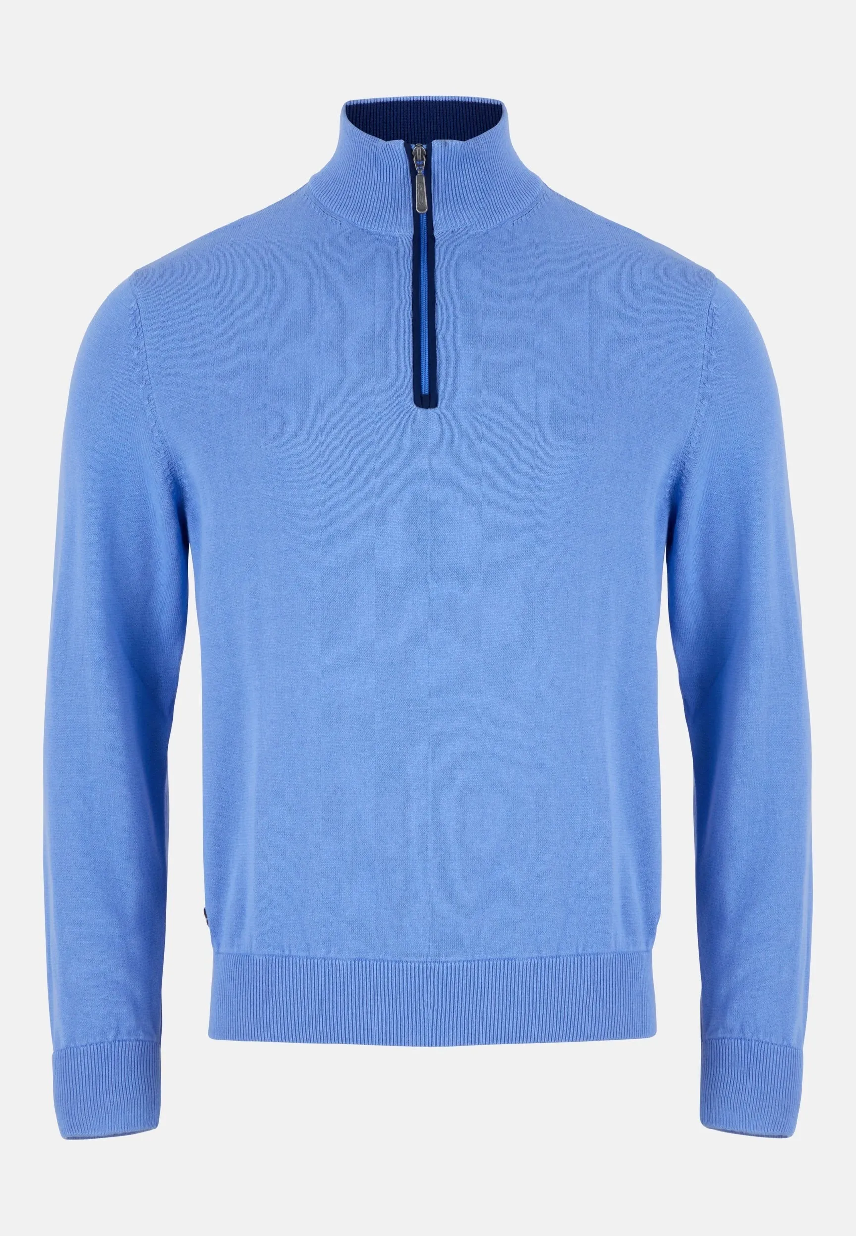 6th Sense Harry Half Zip Sweater O# - Cornflower