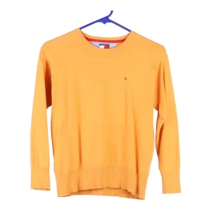 Age 10 Tommy Hilfiger Jumper - Small Orange Cotton