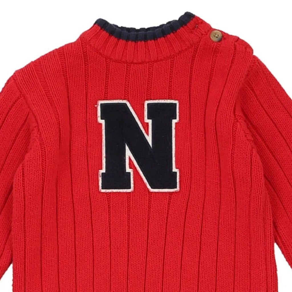 Age 12-24 Months Nautica Jumper - XL Red Cotton