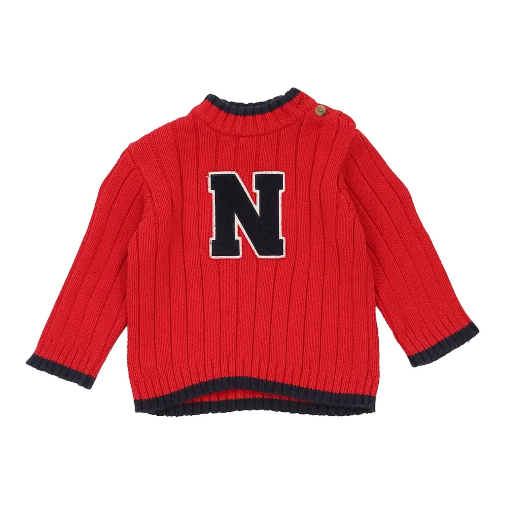 Age 12-24 Months Nautica Jumper - XL Red Cotton