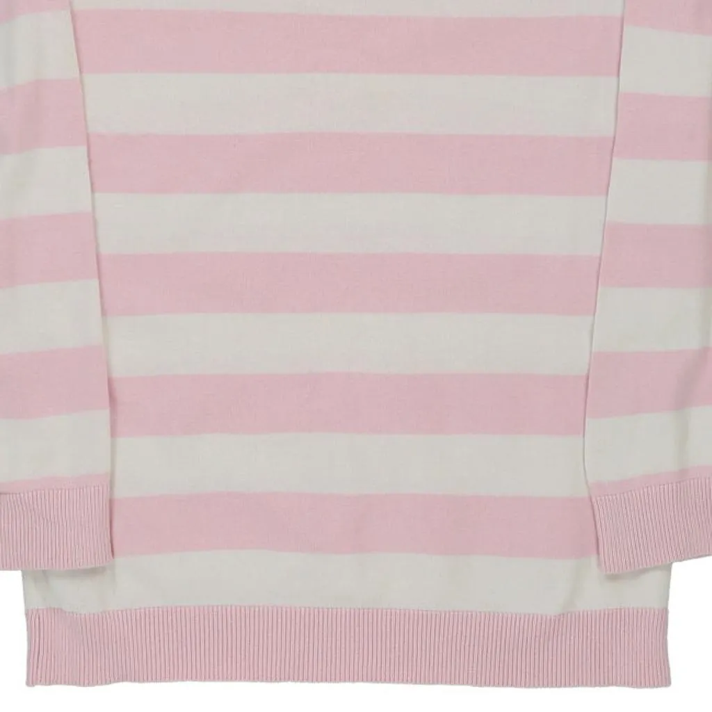Age 14-16 Tommy Hilfiger Striped Jumper - Large Pink Cotton