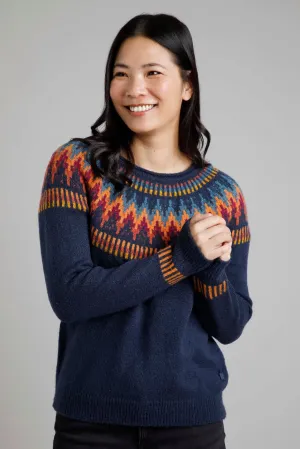 ARINA FAIR ISLE JUMPER 19470-NAVY