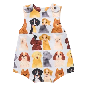Baby Boys Noah Jumper - Light Blue Watercolor Dogs