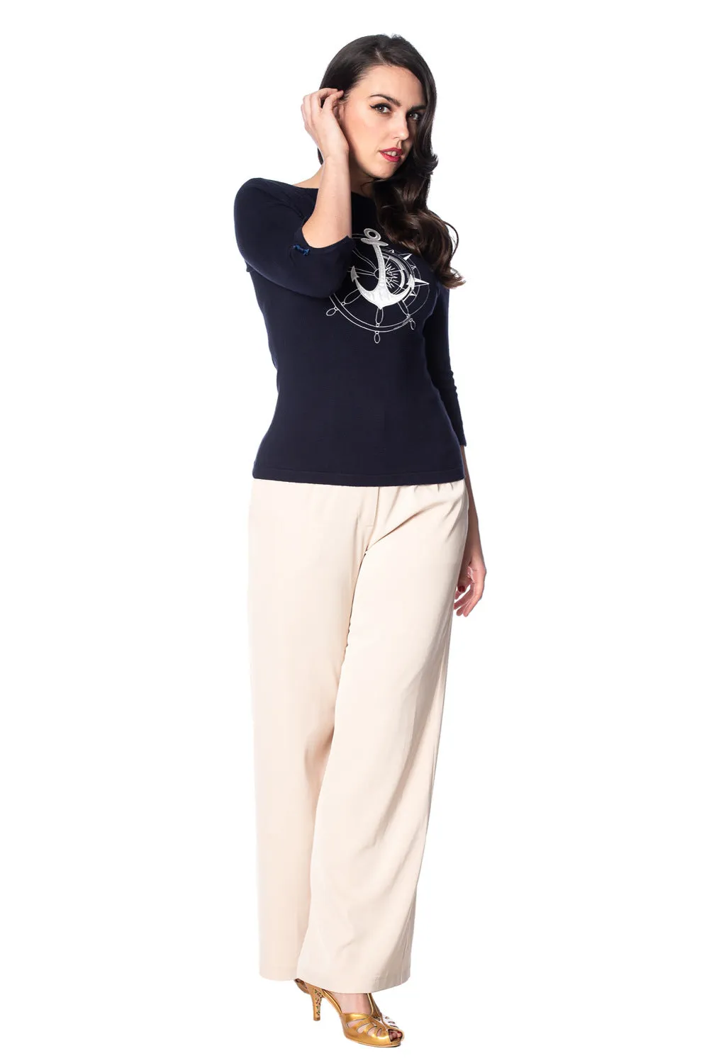 Banned Apparel - Anchors Away Nautical Jumper