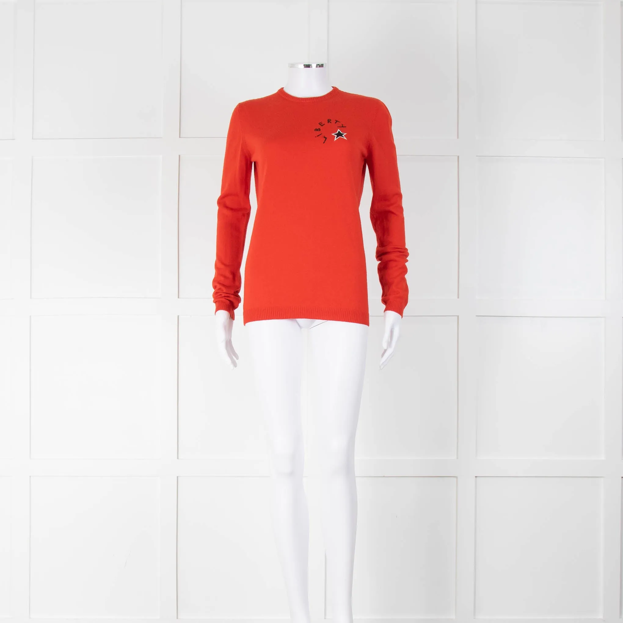 Bella Freud Red 'Liberty' Jumper