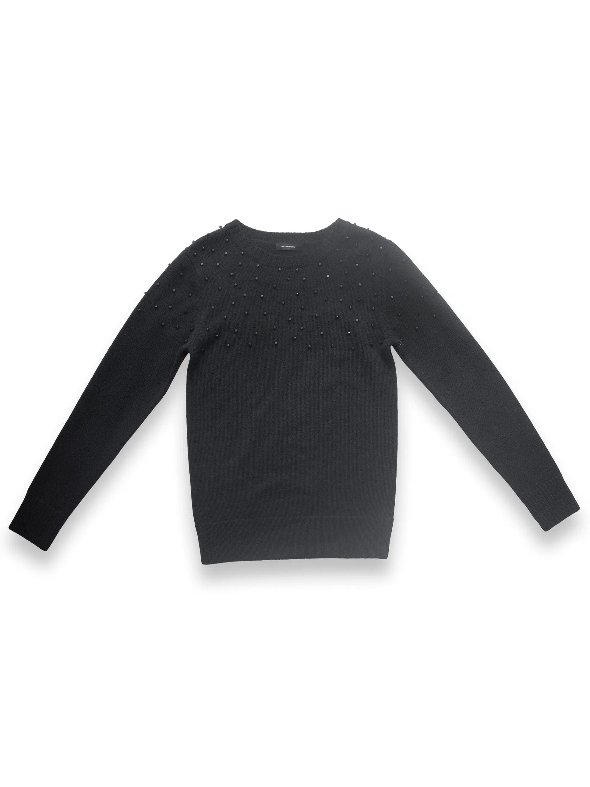 Black Jumper with Beaded Detail