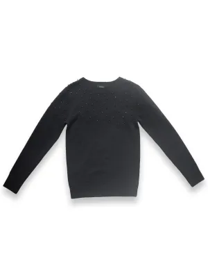 Black Jumper with Beaded Detail