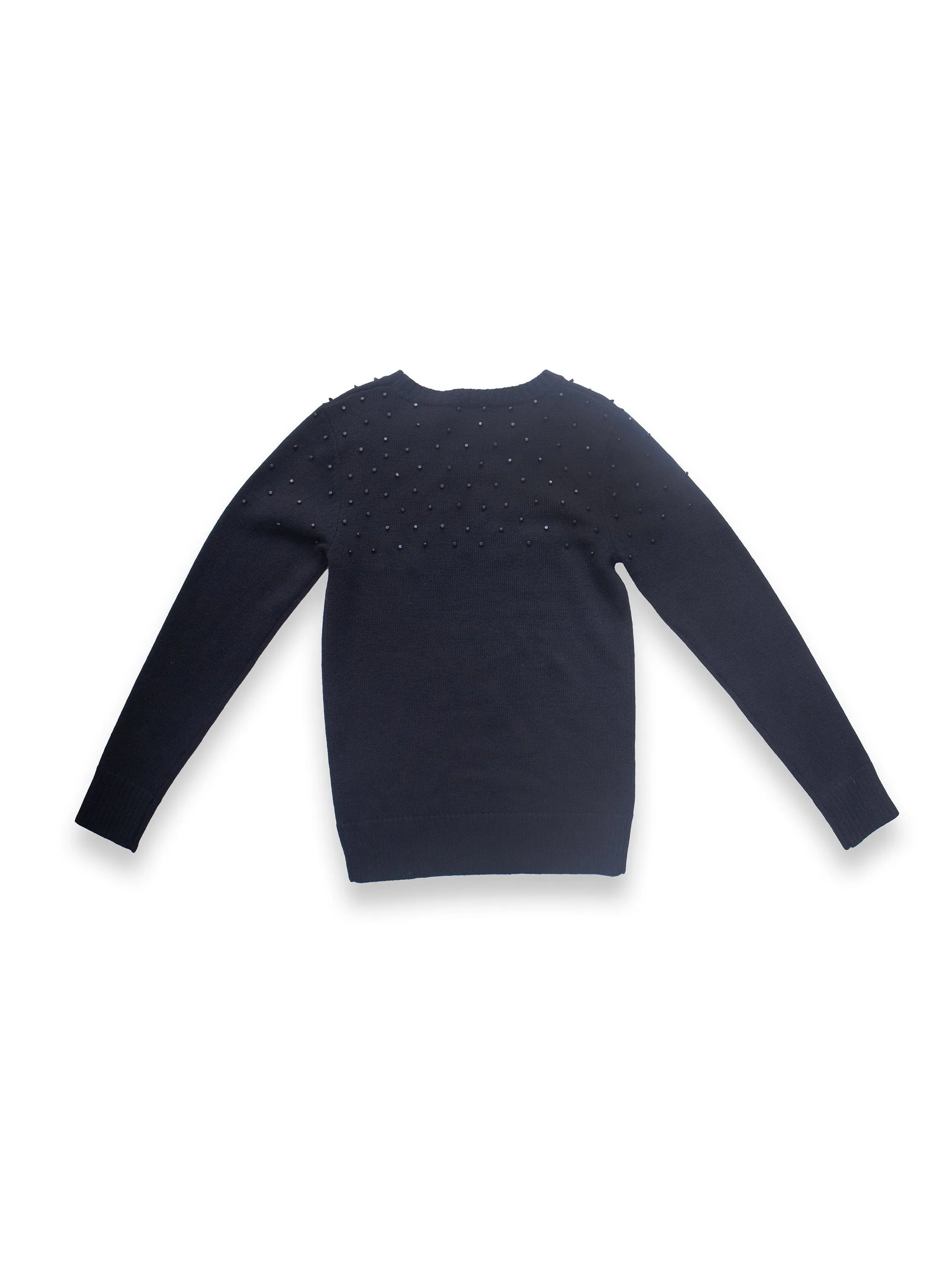 Black Jumper with Beaded Detail