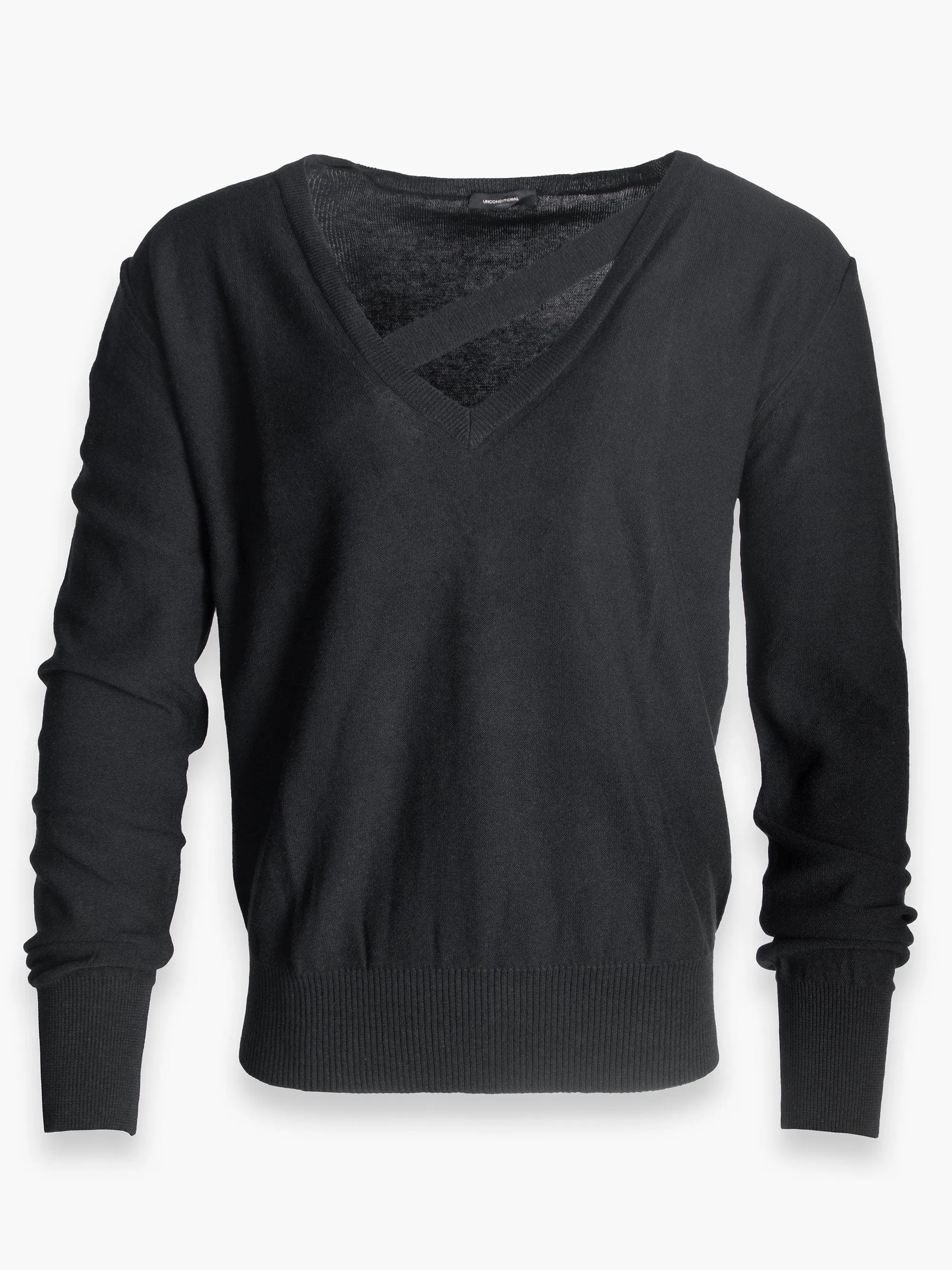 Black Jumper With Strap detail