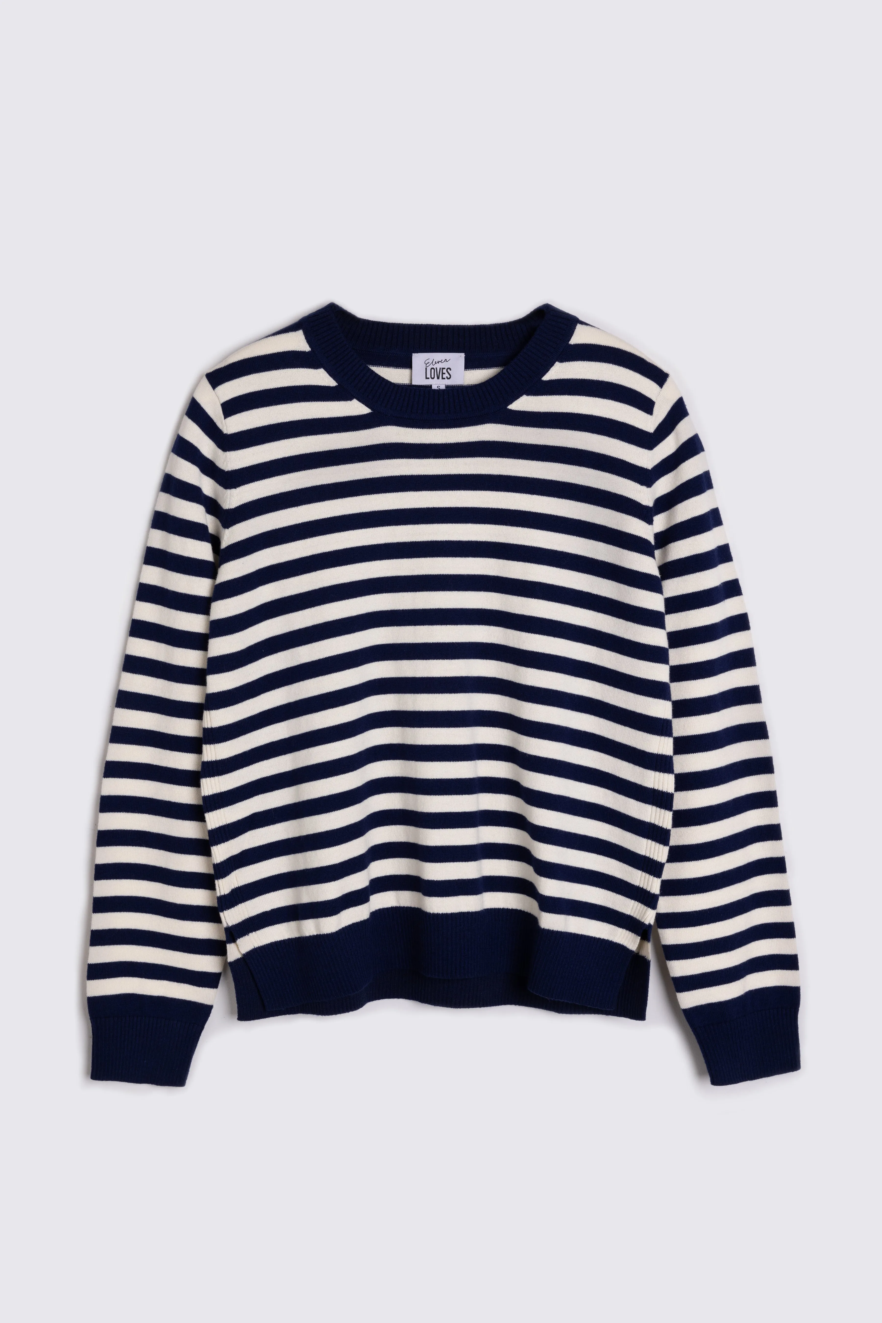 Camille Striped Jumper (Navy Ivory)