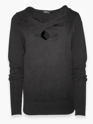 Contemporary Cut-Out Cashmere Jumper