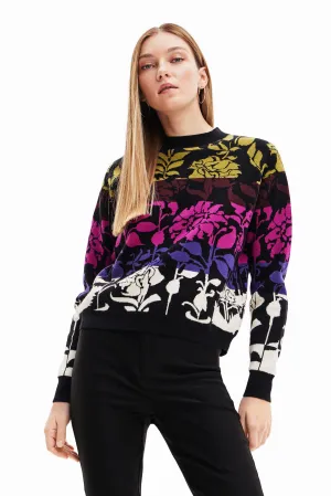 Desigual Tajo Tiered Multicoloured Floral Jumper 23WWJF05