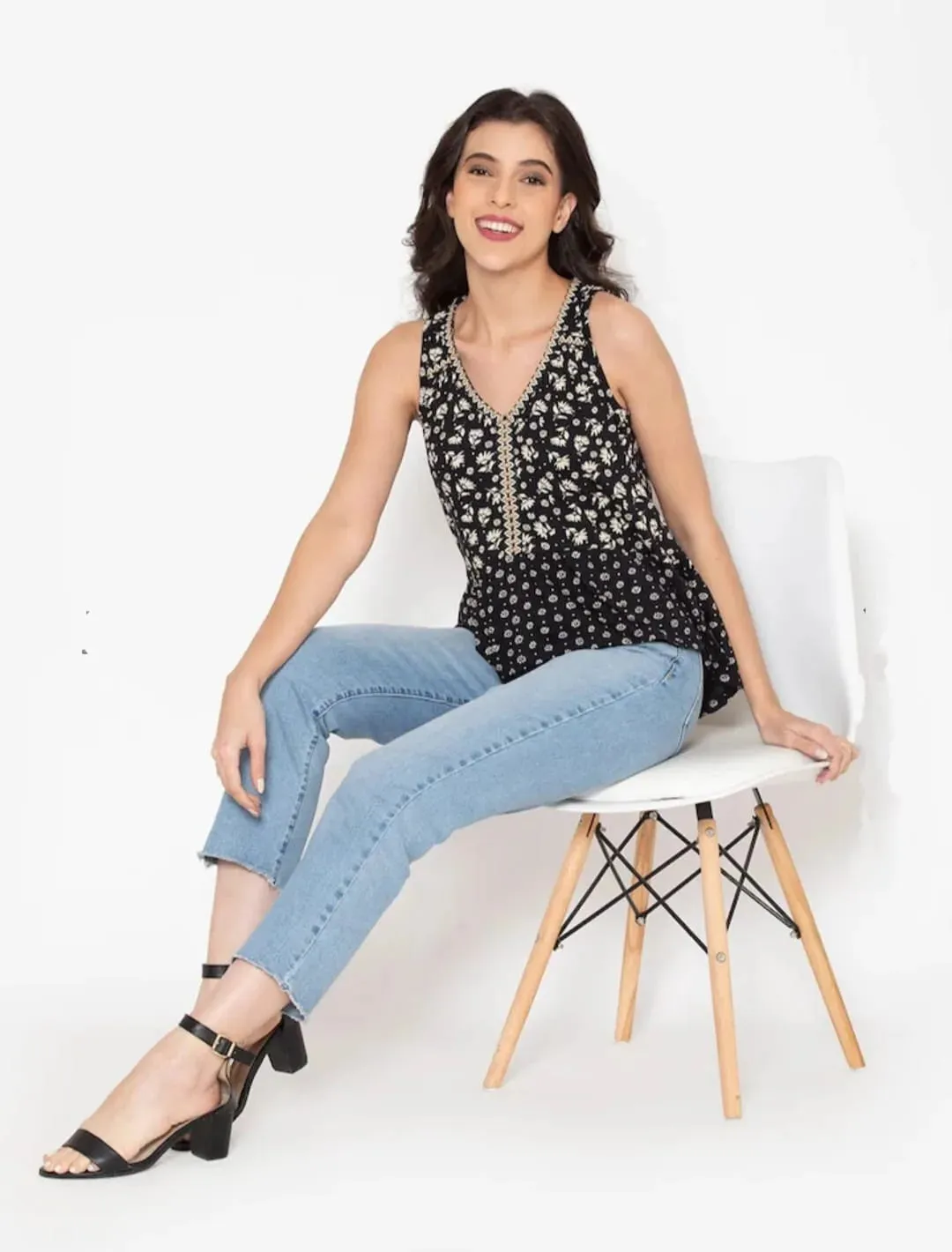 Flawless Women Floral Cotton Top | OROZCO