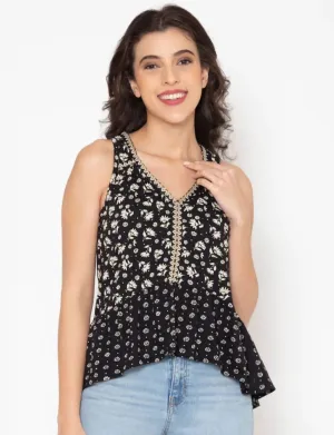 Flawless Women Floral Cotton Top | OROZCO