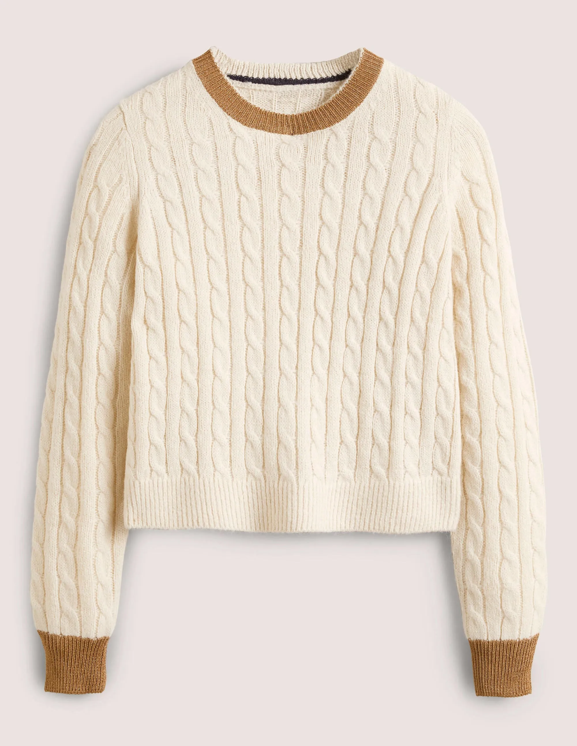 Fluffy Cable Sparkle Jumper-Rope, Gold Sparkle