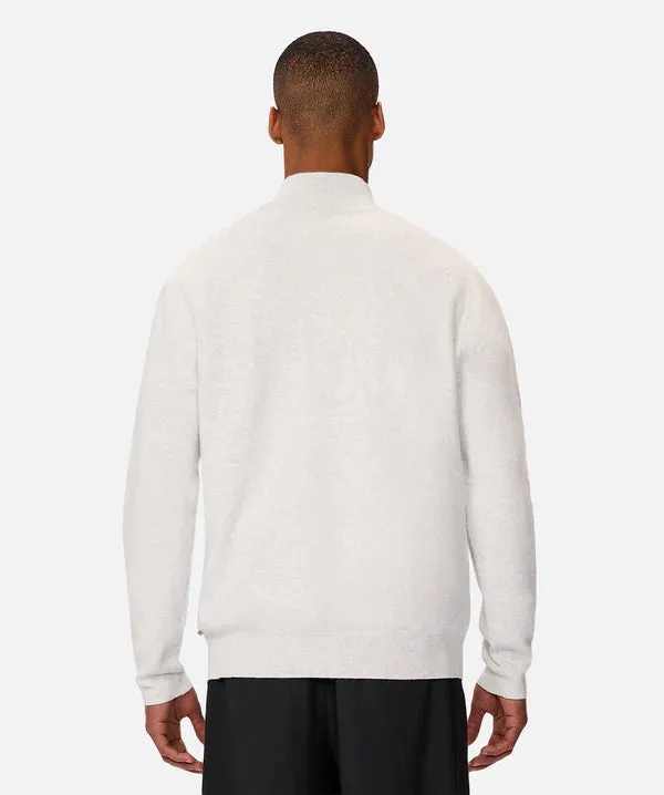 Industrie - The Lakewood Zip Neck Jumper - Snow Marle