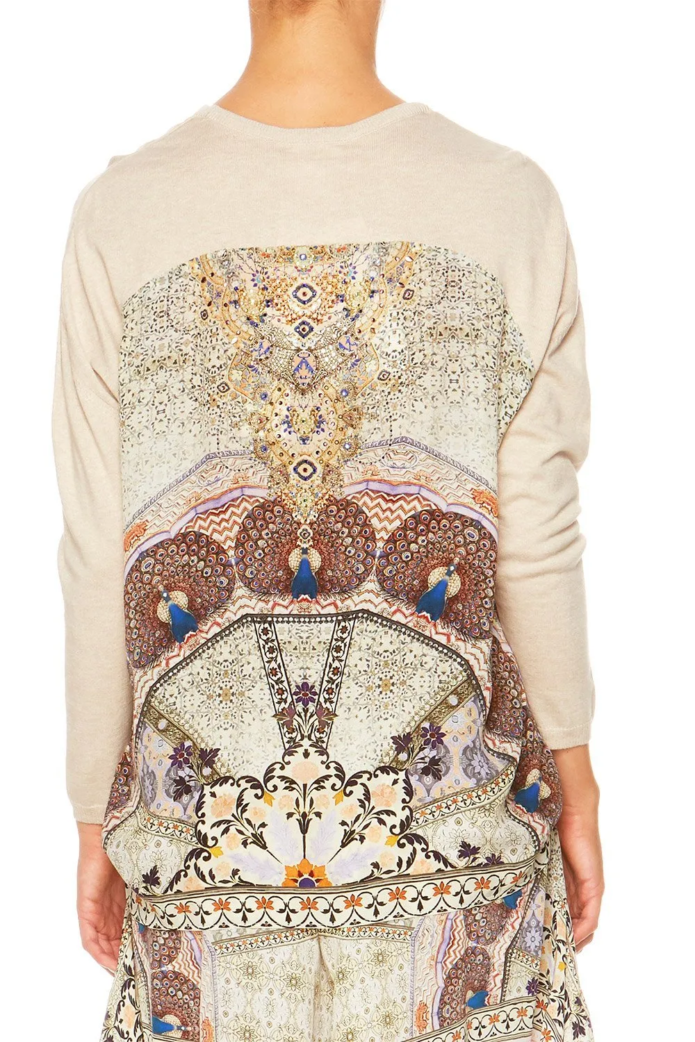 JUMPER WITH CONTRAST BACK MAMA BAKSHI