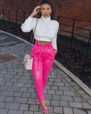 Karla Long Sleeved Crop Jumper In Cream