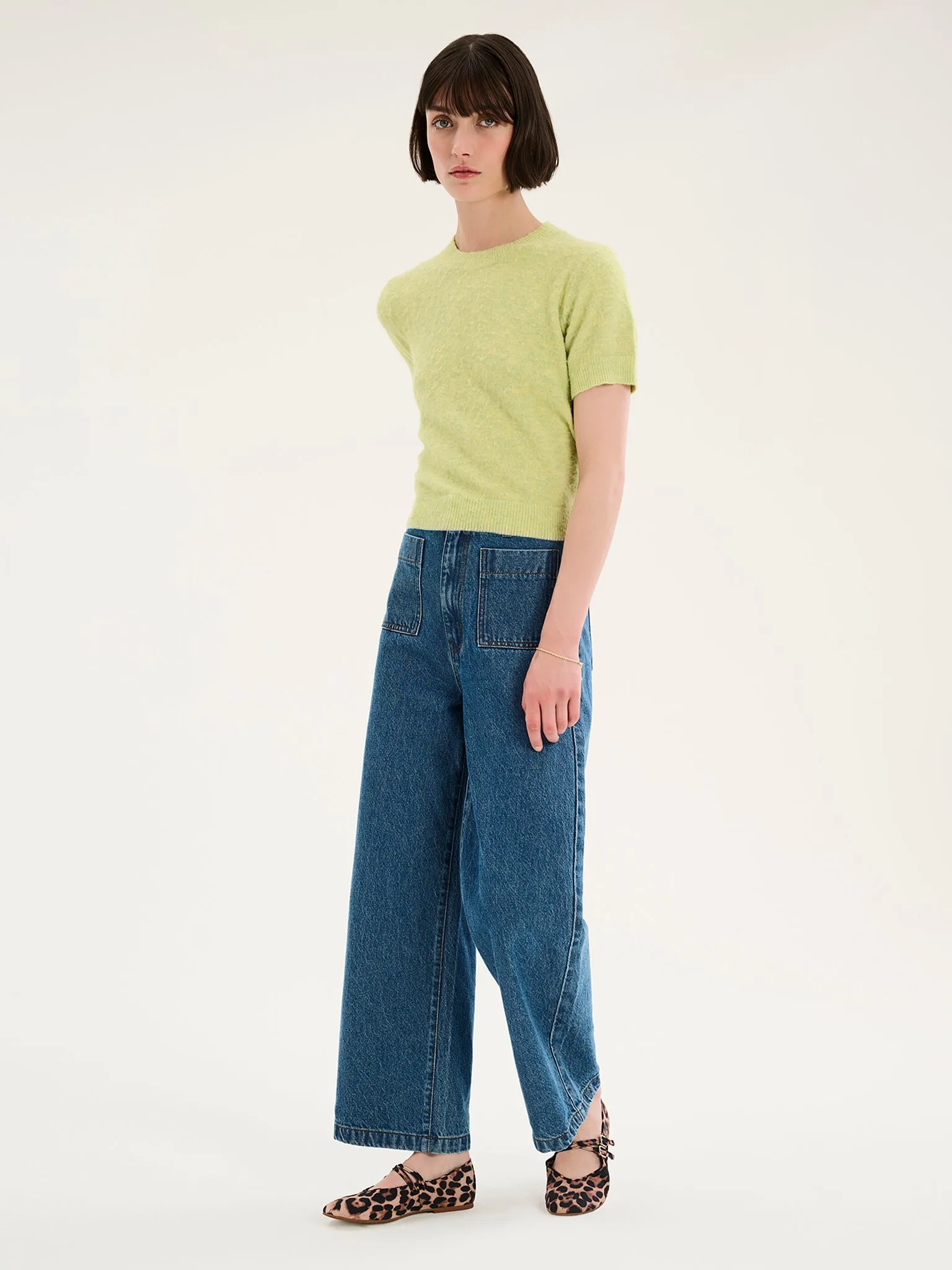 Lexi Fluffy Jumper in Green
