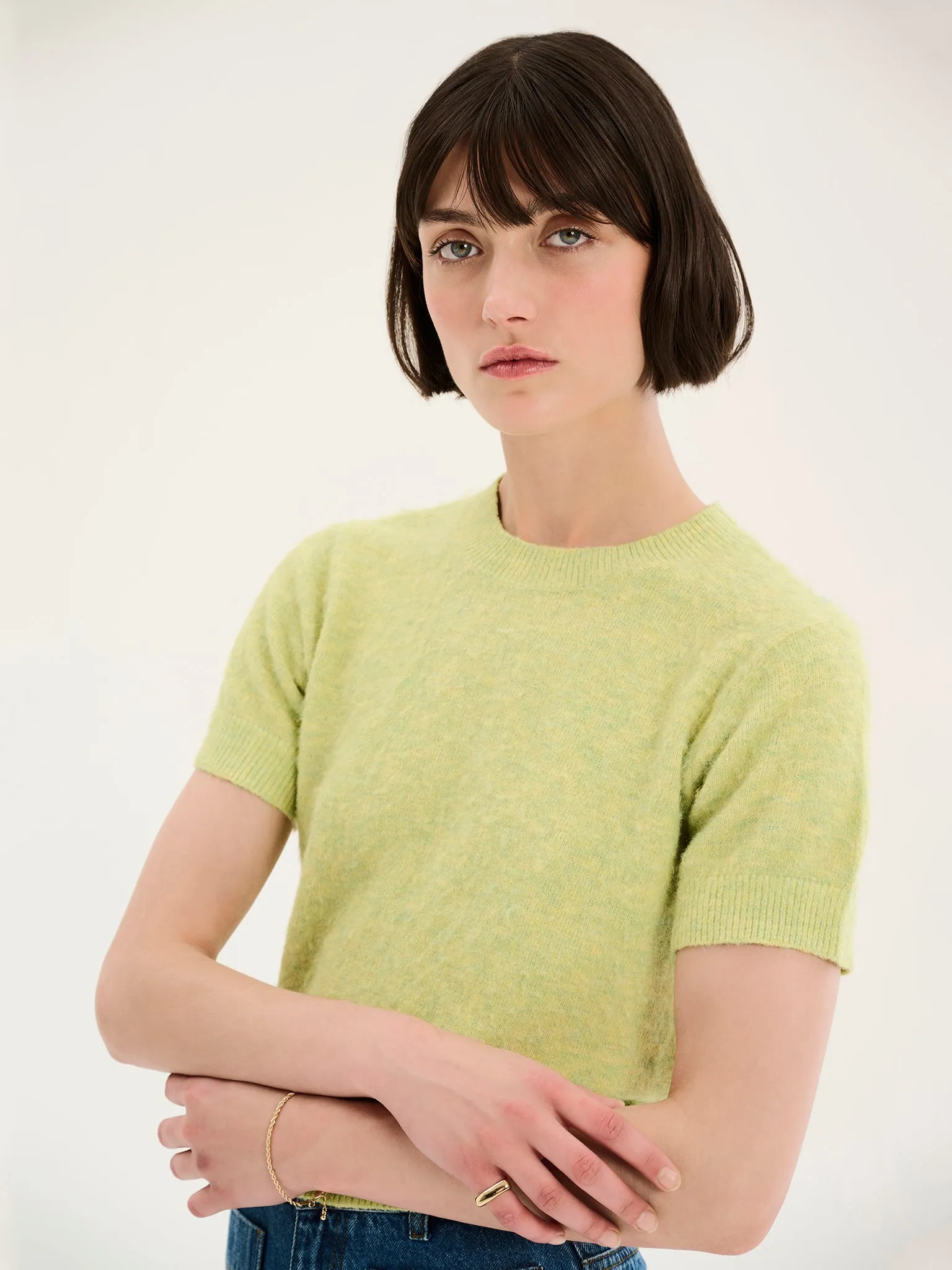 Lexi Fluffy Jumper in Green