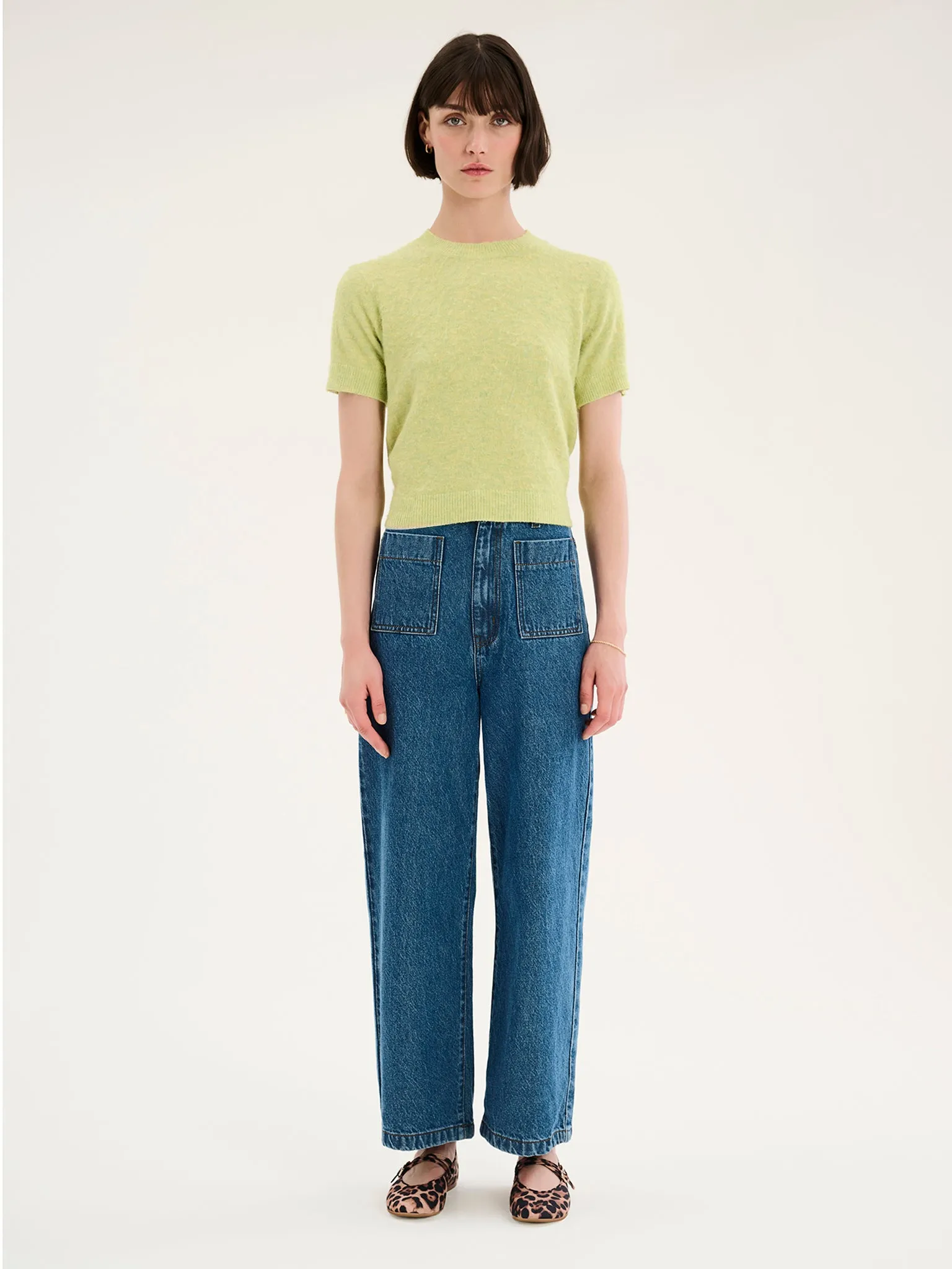 Lexi Fluffy Jumper in Green