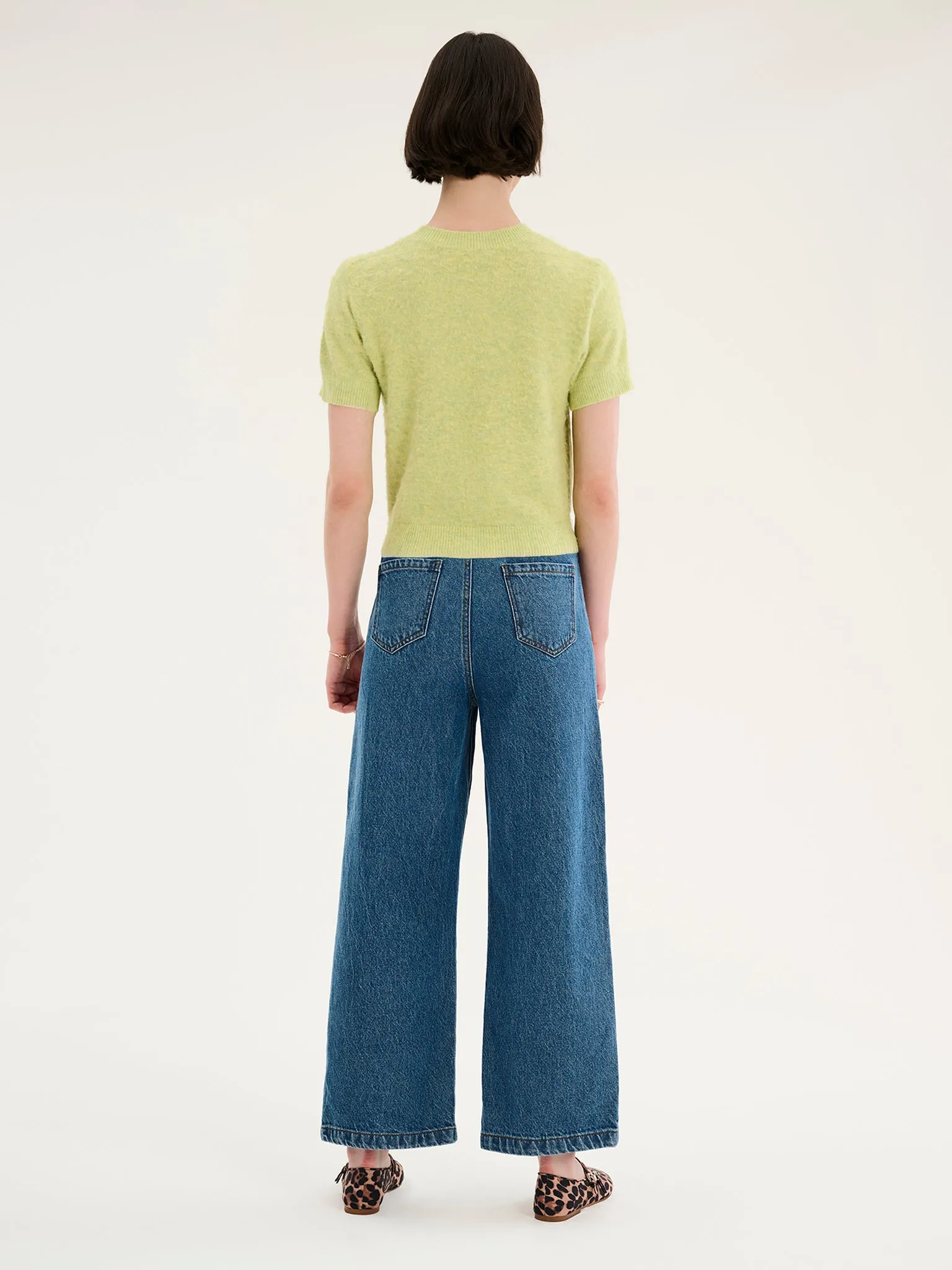 Lexi Fluffy Jumper in Green