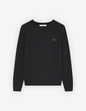 Maison Kitsune Men's Bold Fox Head Patch Regular Jumper Black LM00811KT1036 P199