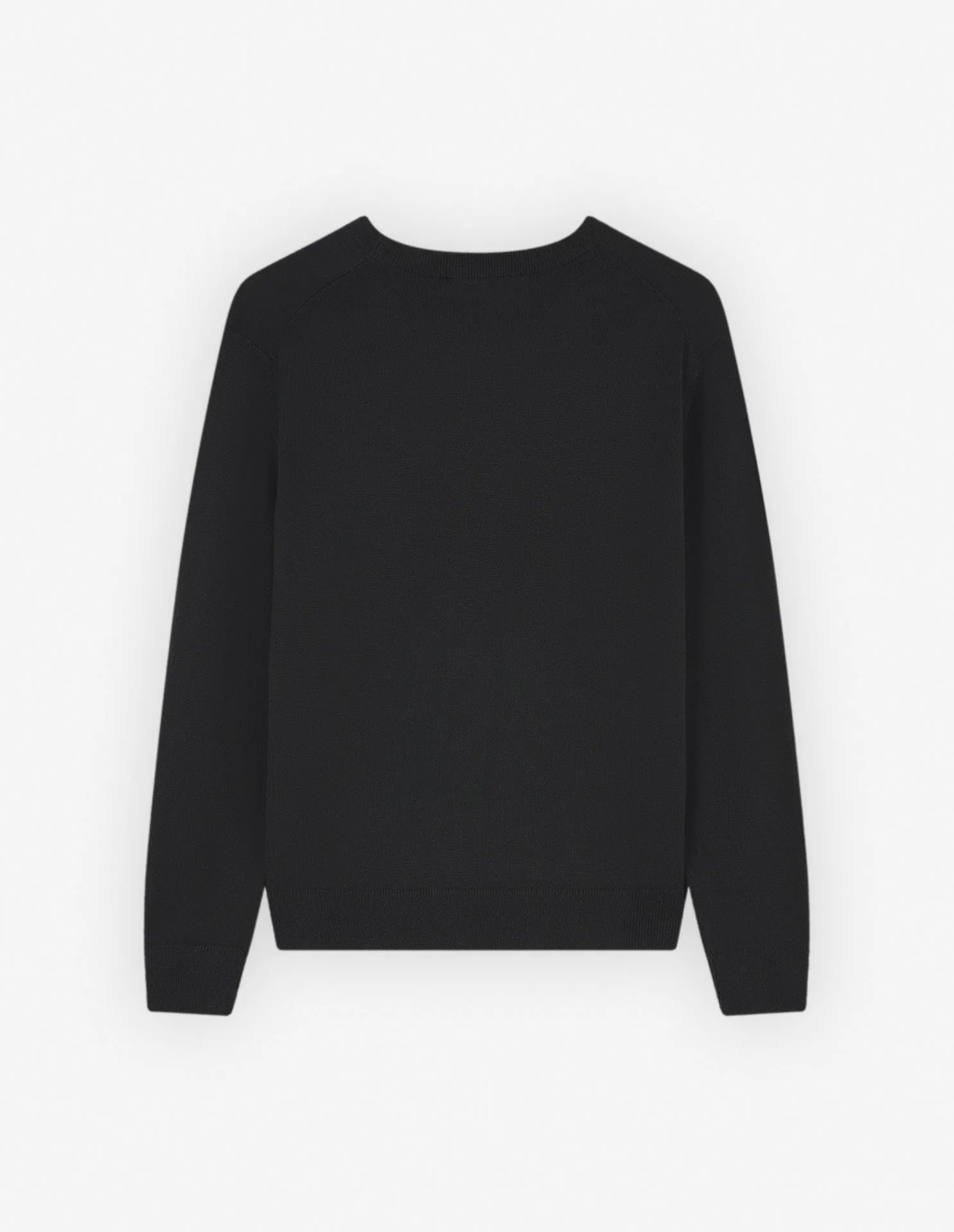 Maison Kitsune Men's Bold Fox Head Patch Regular Jumper Black LM00811KT1036 P199