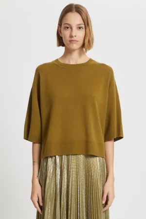 Marella Bea 2333660738200 Khaki Green Relaxed Fit Jumper