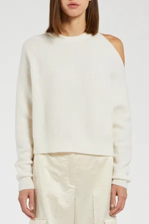 Marella Intinto Jumper Cream One Shoulder 2423366102200