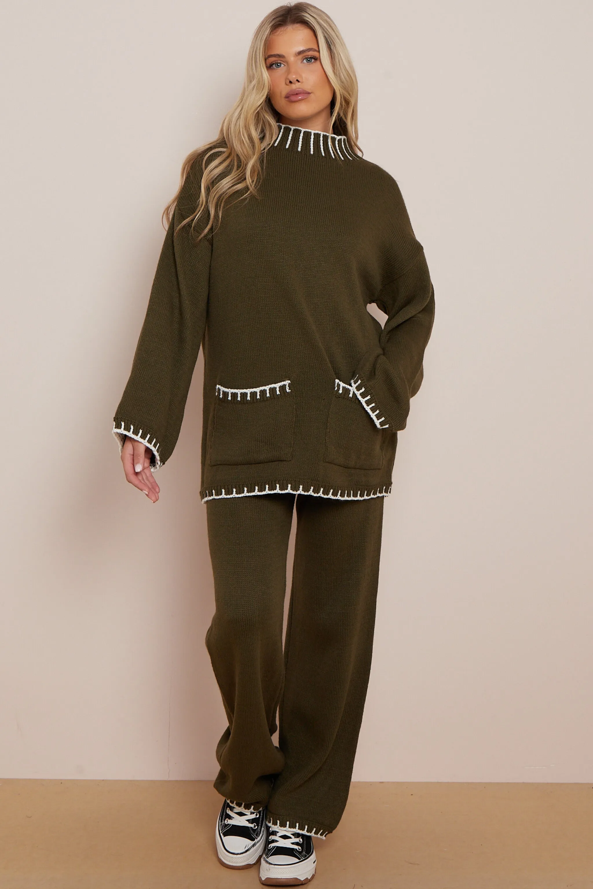 Mila Co-Ord - Khaki Green