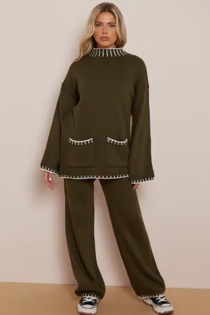 Mila Co-Ord - Khaki Green