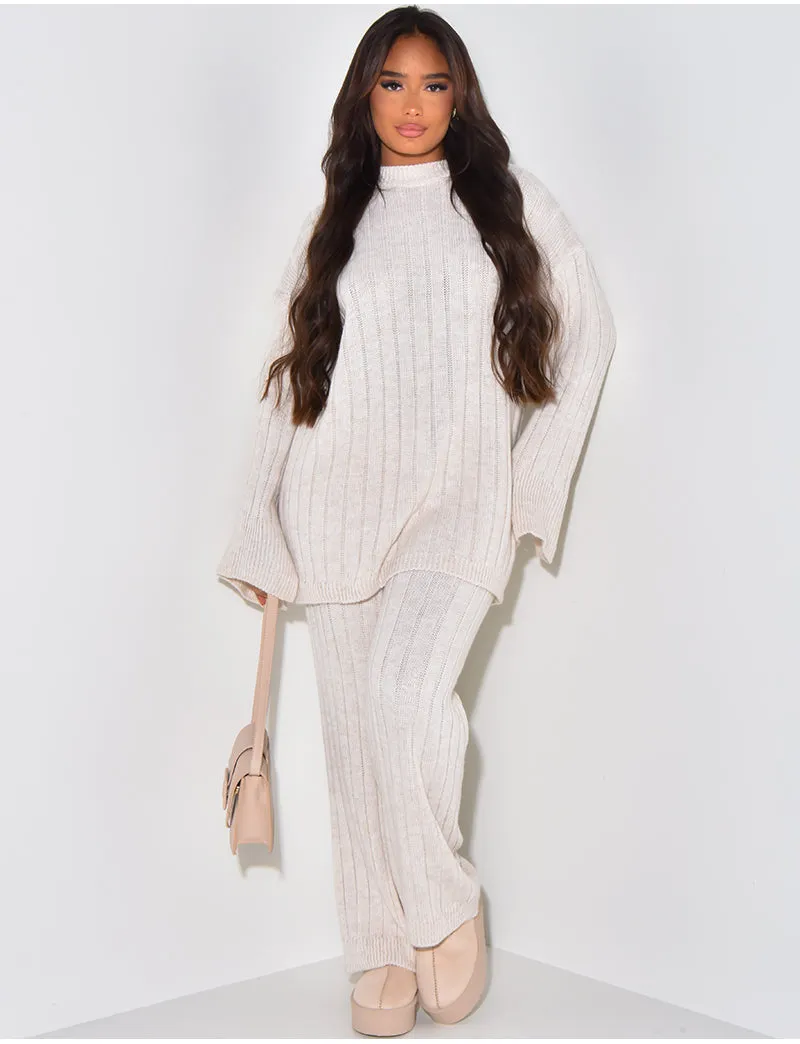 Naia Knitted Co-Ord - Beige