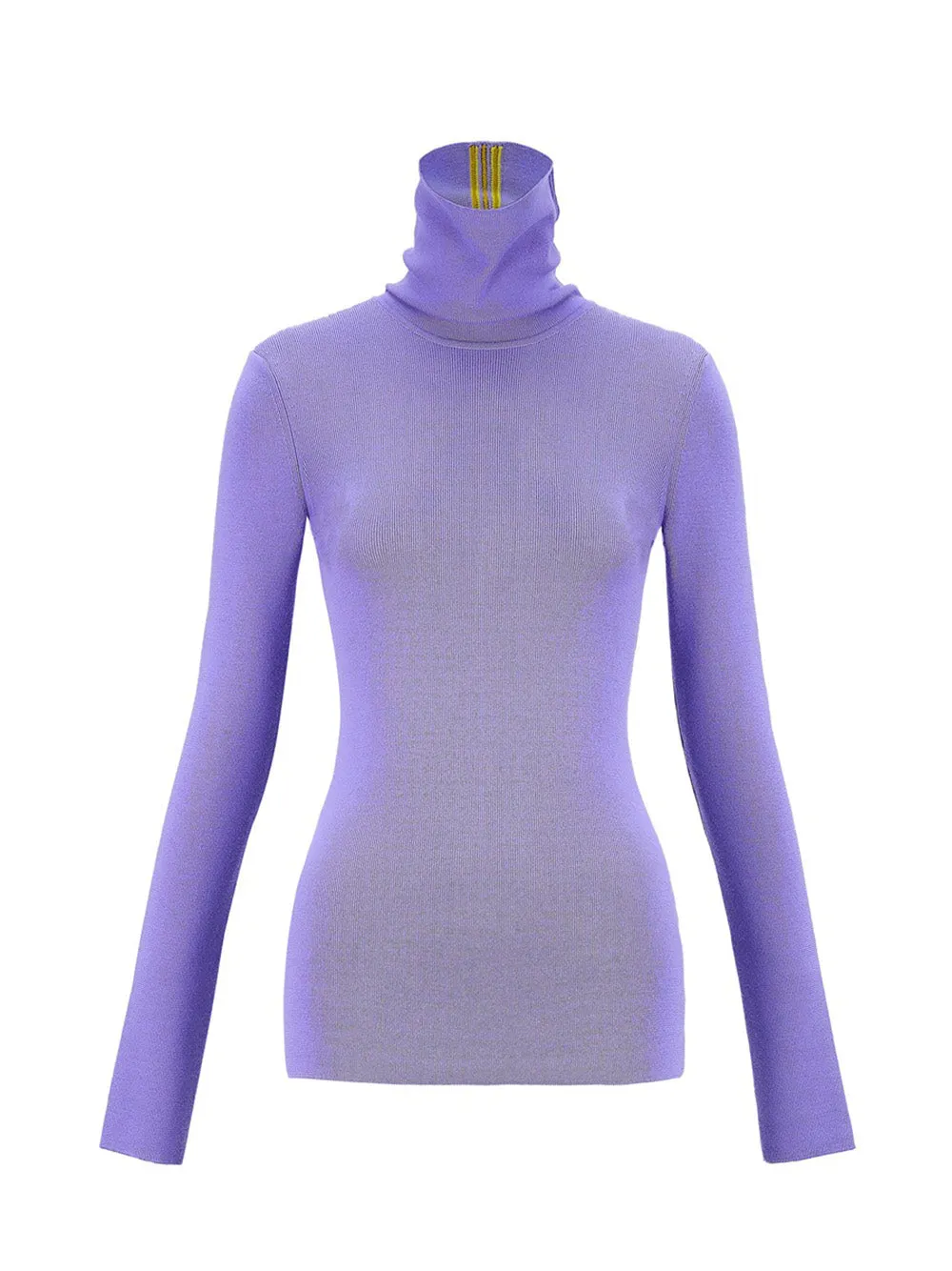 Polo Neck Jumper (Lilac)