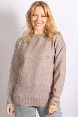Sabena Crew Neck Jumper - Beige