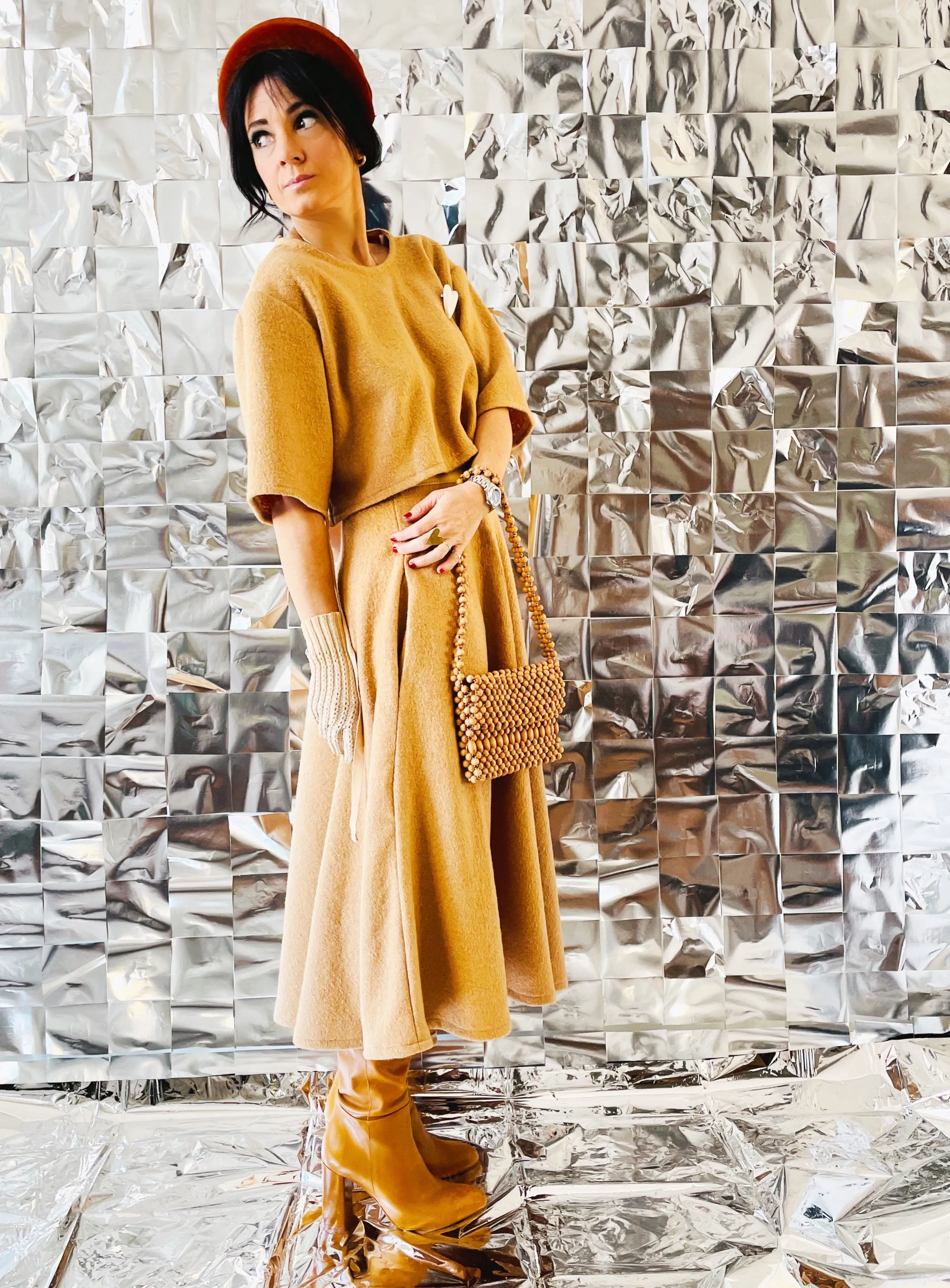 Sabrina Skirt in Boucle Wool - MADE TO ORDER -