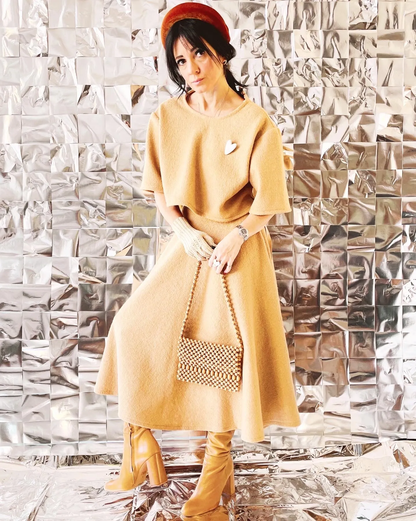 Sabrina Skirt in Boucle Wool - MADE TO ORDER -