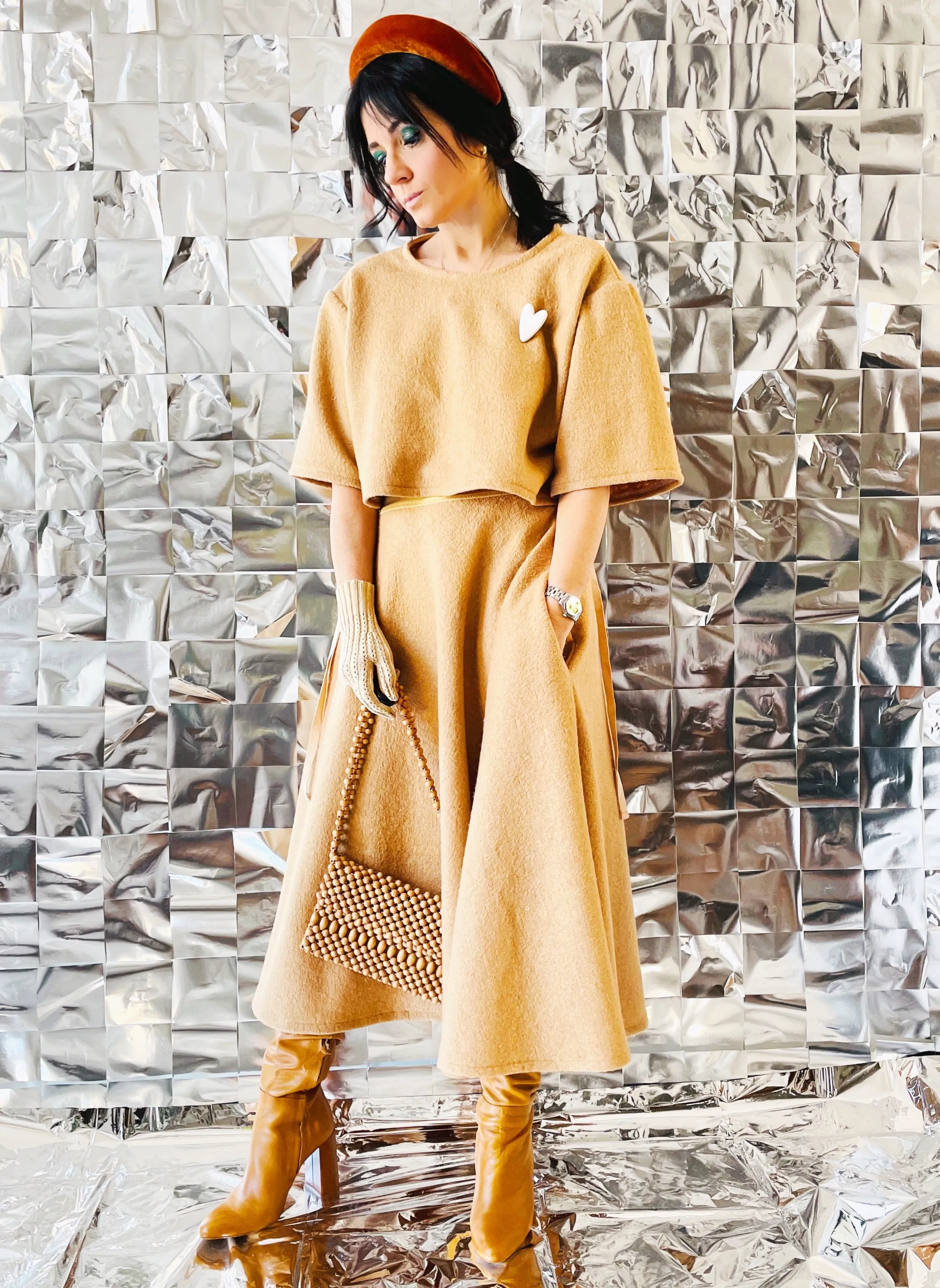 Sabrina Skirt in Boucle Wool - MADE TO ORDER -