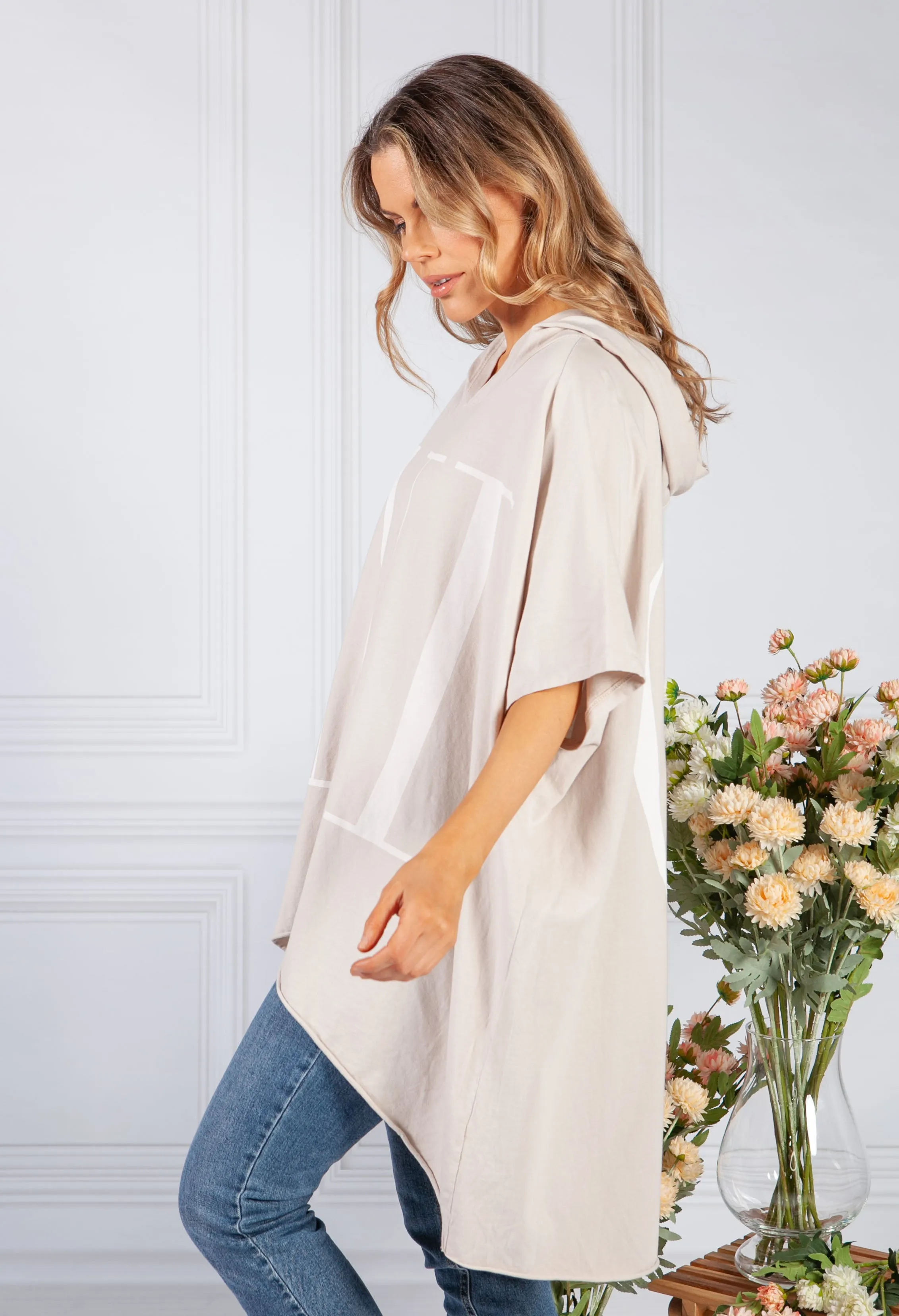 Sand Over-sized 'nice' Jumper