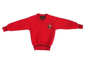 SCOIL NA GCEITHRE MAISTRI <BR>
Wool Jumper <BR>
Red Crested <BR>