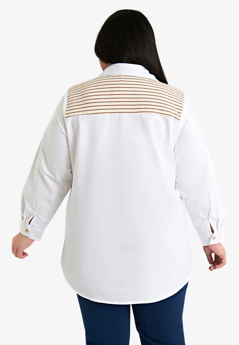 Tippi Faux Jumper Over Shoulder Shirt
