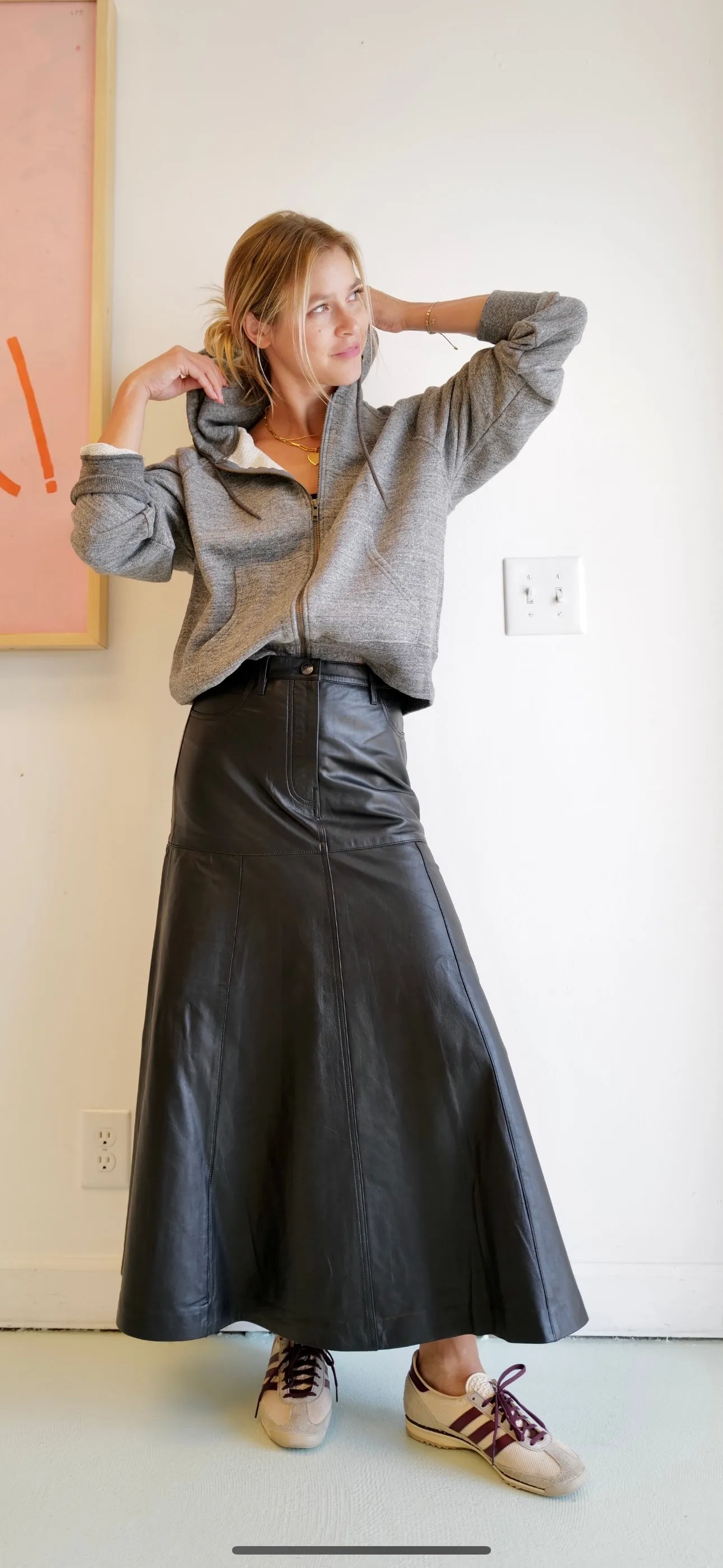 Tuxya Leather Skirt