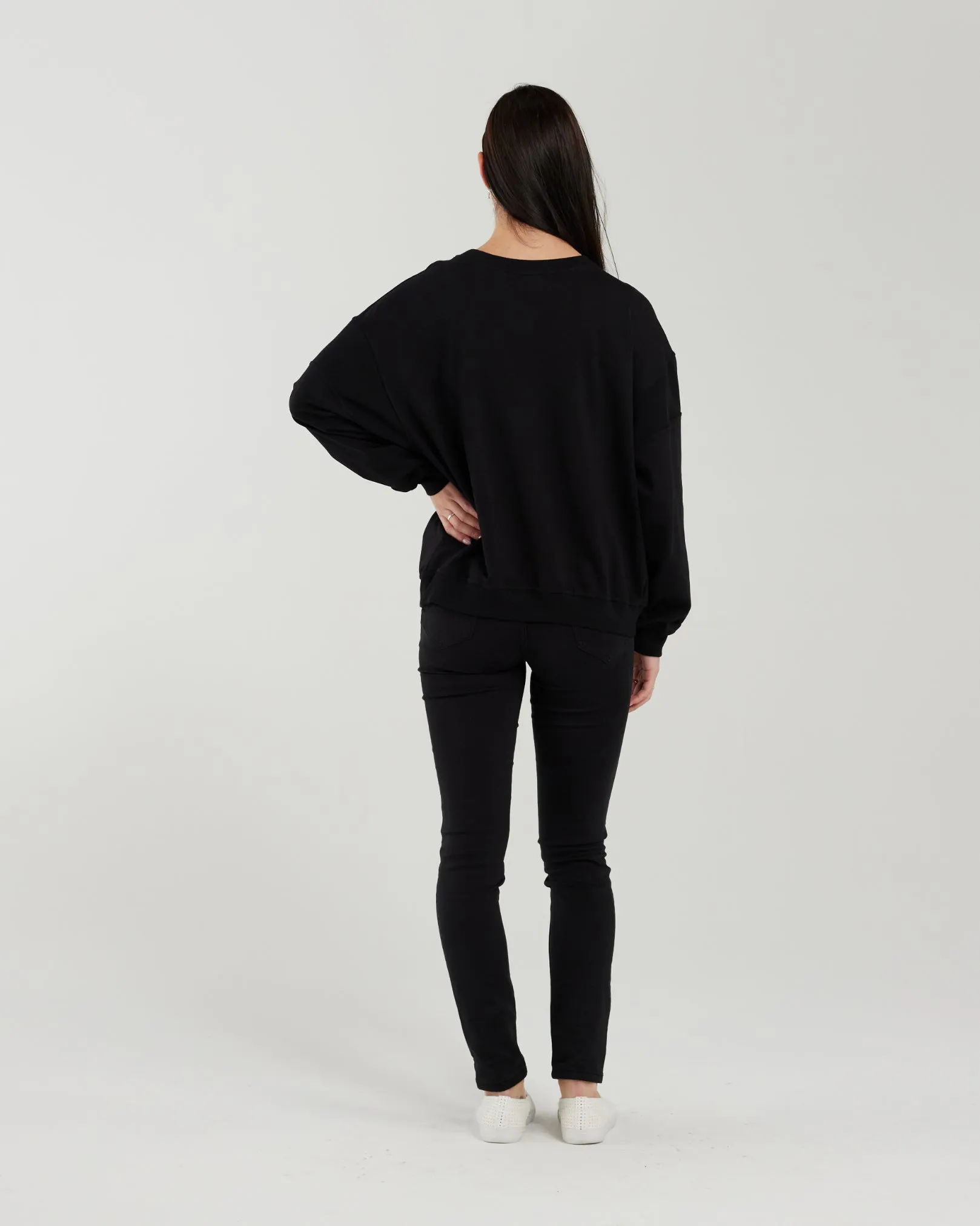 Zafina Livia Sweat - Black